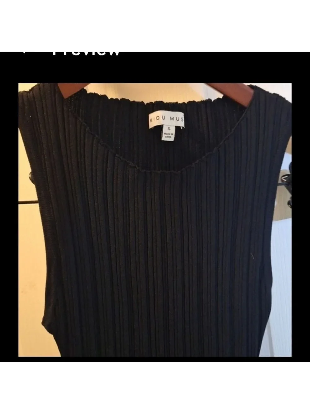 Fitted Long Length Moiu Muse Black Ribbed Maxi Dress Size Small